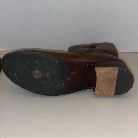 Frye Vicky Engineer Chocolate Brown Leather Boot Size 11 B - Picture 6 of 15